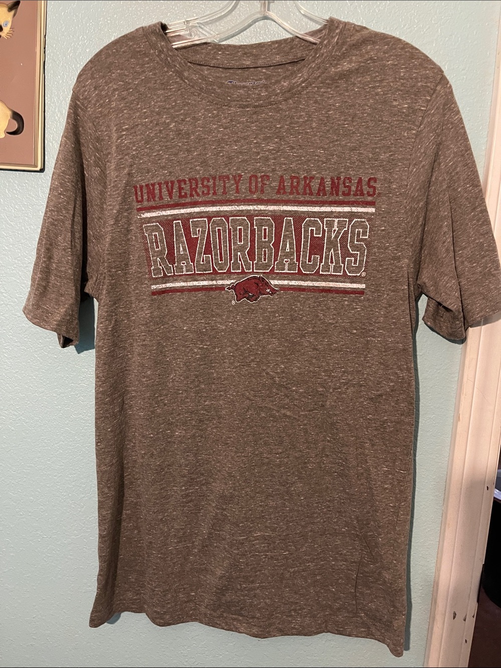Champion University of Arkansas Razorbacks Brown Heather Graphic Tee